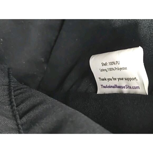 Animal Rescue Site Paw Print Cutout Handbag / Purse Black 12X10X6 IN - Picture 7 of 16